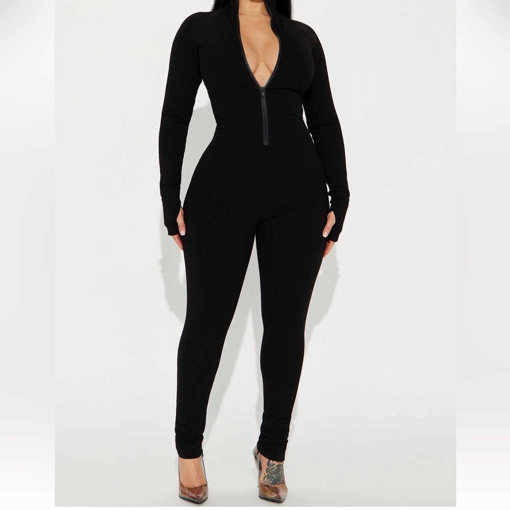 Juliet Snatched Jumpsuit - Black